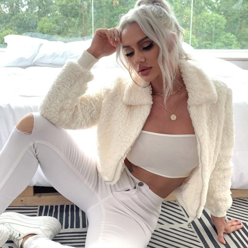Eilly Bazar Zip Up Teddy Jacket